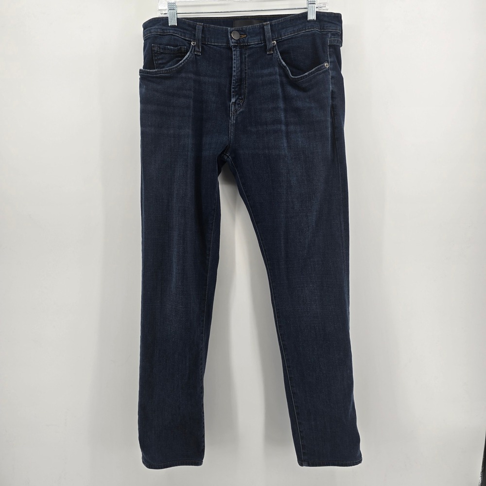J Brand Mens Dark Wash Slim Straight Leg Denim Jeans Blue Size 34